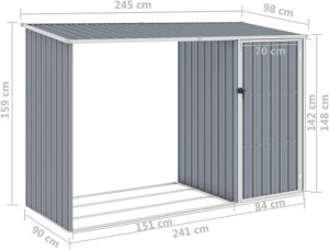 pedkit-cobertizo-de-jardin-de-lena-casetilla-para-lena-caseta-de-almacenamiento-para-almacenar-lena-gris-acero-galvanizado-245x98x159cm