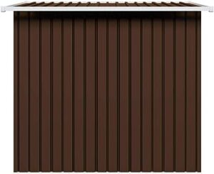 tidyard-caseta-de-almacenamiento-jardin-acero-marron-194x121x181-cm
